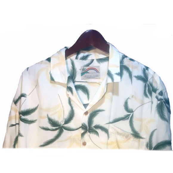 Paradise Found Other - Paradise Found Beige Yellow Hawaiian Shirt 2XL Paradise Found Other - Paradise Found Beige Yellow Hawaiian Shirt 2XL